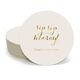 Elegant Sip Sip Hooray Round Coasters Image 2 of 3